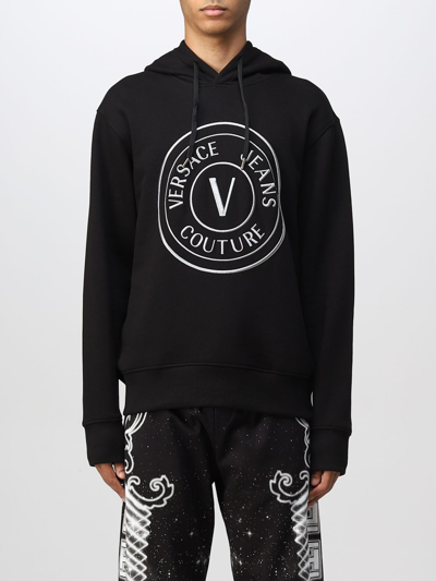 Shop Versace Jeans Couture Sweatshirt  Men Color Black 1