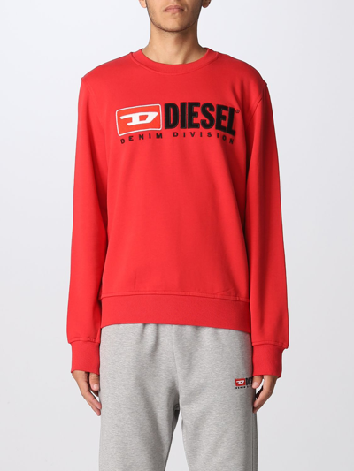 Shop Diesel Sweatshirt  Men Color Red