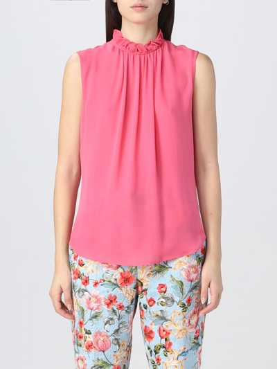 Shop Moschino Couture Top  Woman Color Fuchsia