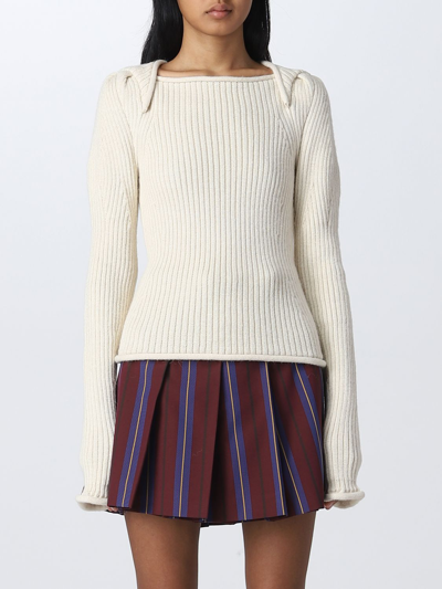 Shop Sportmax Sweater  Woman Color White