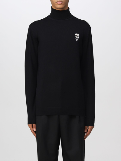 Shop Karl Lagerfeld Sweater  Men Color Black