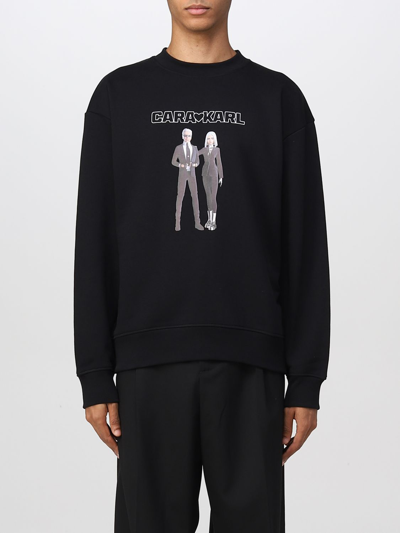 Shop Karl Lagerfeld Sweatshirt  Men Color Black