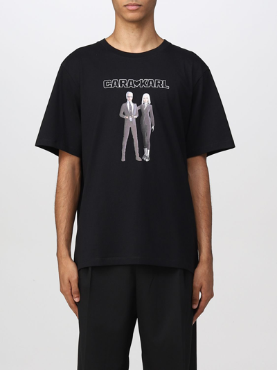 Shop Karl Lagerfeld T-shirt  Men Color Black