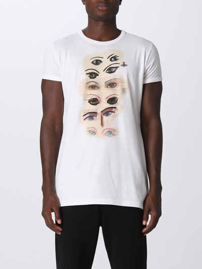 Vivienne Westwood White Eyes T-shirt In White