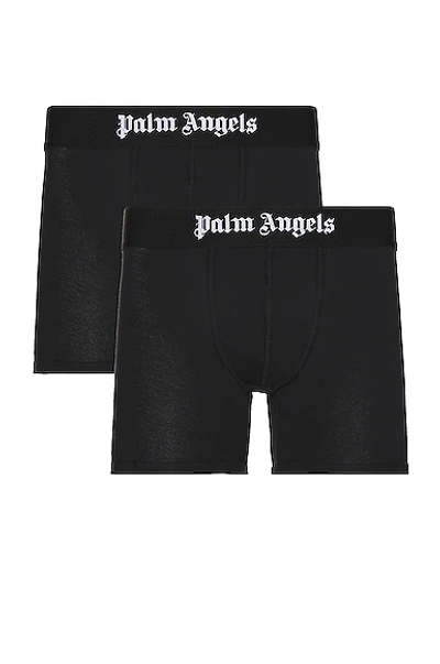 Shop Palm Angels Boxer Bipack In Black & White