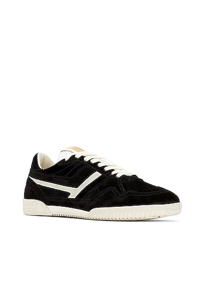 Shop Tom Ford Suede Leather Low Top Sneakers In Black