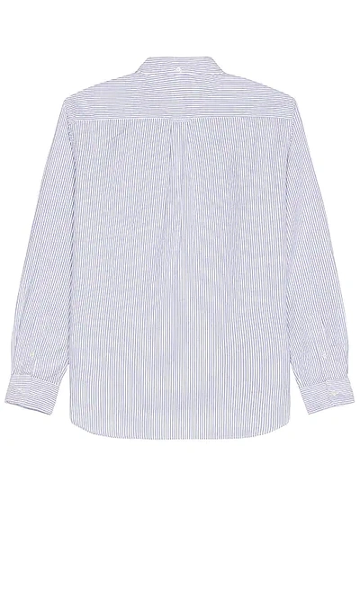 Beams B.d Oxford Candy Stripe In Blue