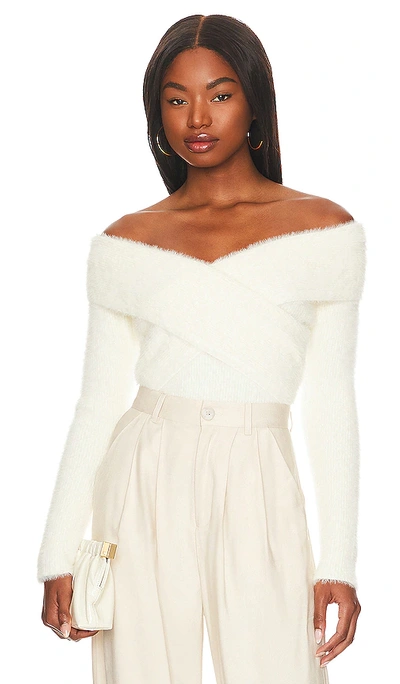 Ivory off the shoulder sweater sale
