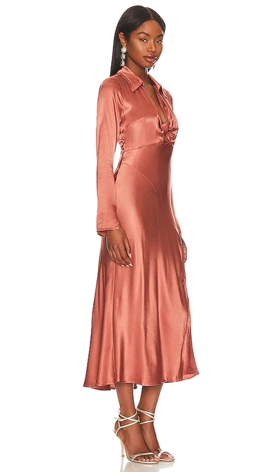Shop Astr Wanda Midi Dress In Pink