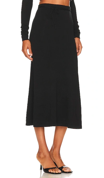Shop Lpa Caliana Tie Midi Skirt In Black