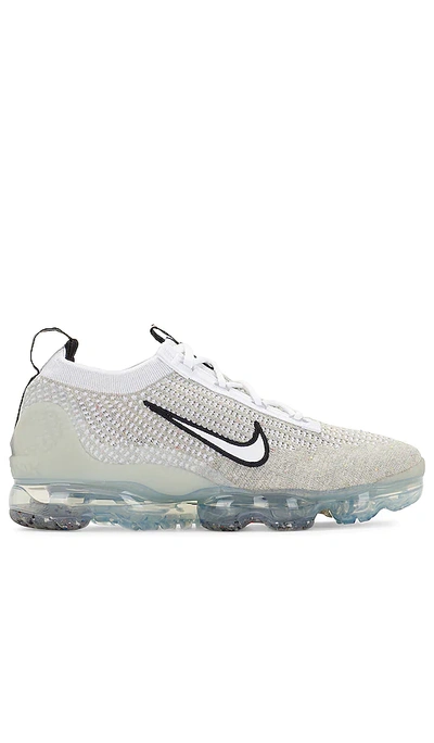 Shop Nike Air Vapormax 2021 In White & White Black Metallic Silver