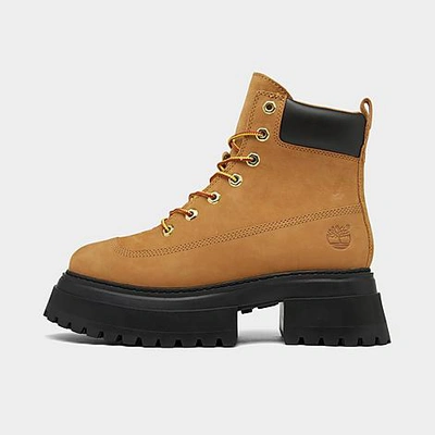 Shop Timberland Women's Sky 6-inch Lace Up Boots In Wheat Nubuck