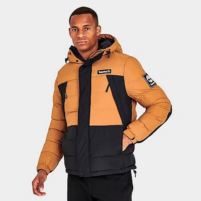 Timberland Men's Outdoor Archive Water-resistant Puffer Jacket In  Wheat/black | ModeSens