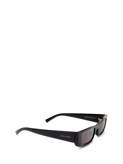 Saint Laurent Eyewear Rectangular Frame Sunglasses In Black