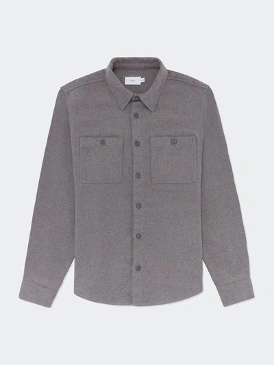 Shop Onia Essential Heavy-weight Overshirt In Grey
