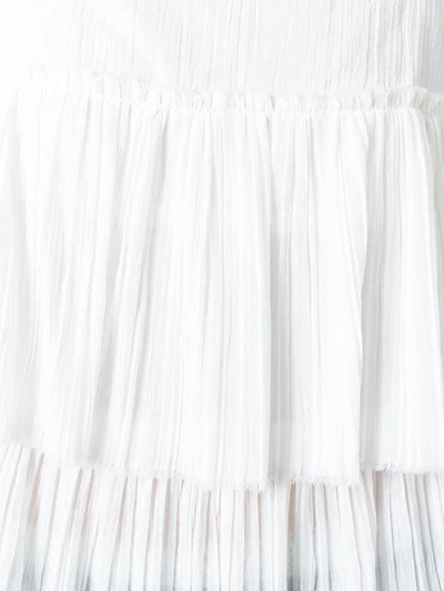 Shop Sonia Rykiel Tiered Pleat Blouse - White