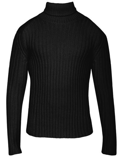 Shop Ten C Black Wool Turtleneck