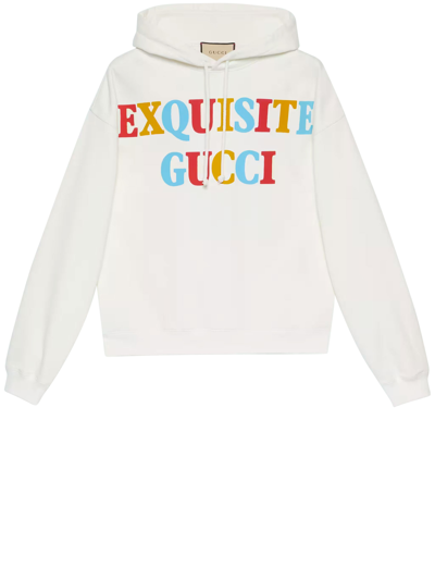 Shop Gucci Exquisite  Hoodie In Cream