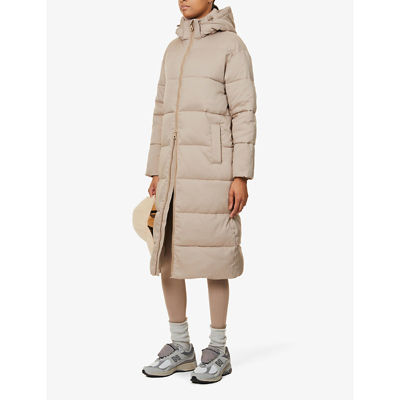 Shop Girlfriend Collective Women's Limestone Snow Longline Padded Recycled Polyester Jacket