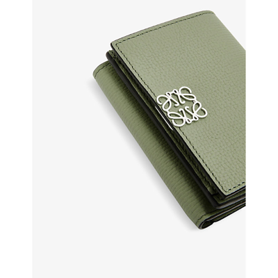 Shop Loewe Womens Rosemary Anagram-embellished Grained-leather Wallet