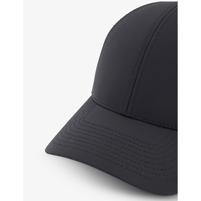 Shop Varsity Headwear Six-panel Woven Baseball Cap In Black