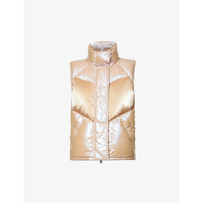 Shop Moncler Faucille Brand-appliqué In Beige