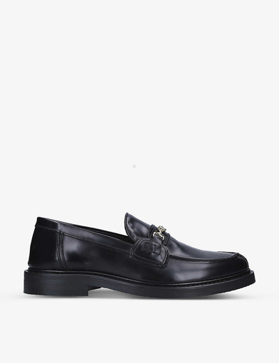 FILLING PIECES FILLING PIECES MENS BLACK POLIDO SNAFFLE-DETAIL LEATHER LOAFERS 57577969