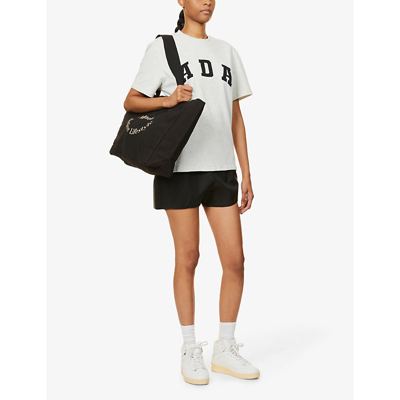 Adanola Core Relaxed-fit Cotton T-shirt In Grey Marl