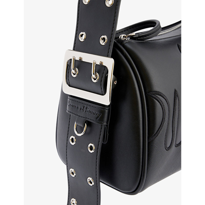 HOUSE OF SUNNY HOUSE OF SUNNY JET BLACK SOLAR RECYCLED-POLYURETHANE SHOULDER BAG 61268945
