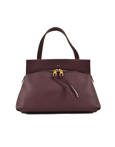 Shop Agnona Handbags Women's Bordeaux Handbag