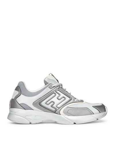 Shop Fendi Faster Trainers In Grey