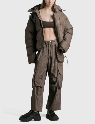 Shop Entire Studios Gocar Cargo Pants In Brown