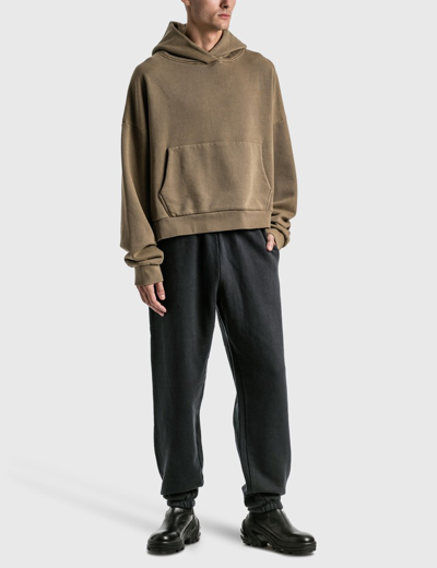 Heavy cotton jersey sweatpants in black - Entire Studios