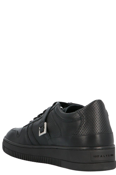 Shop Alyx Buckle Logo Sneakers In Black