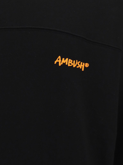Shop Ambush Contrast Detail Logo Sweatshirt In Black