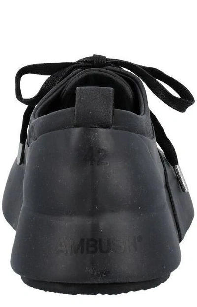Shop Ambush Lace-up Low Top Sneakers In Black