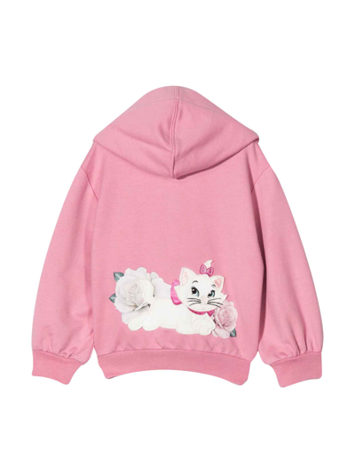 Shop Monnalisa Pink Sweatshirt Baby Girl