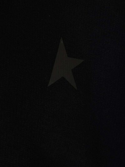Shop Golden Goose Star-printed Crewneck Sweatshirt In Black
