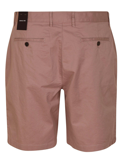 Shop Michael Kors Slim-cut Chino Shorts In Lilac