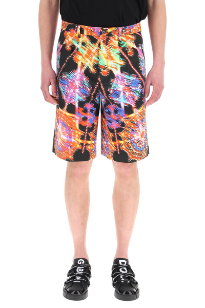 Shop Dolce & Gabbana Illumination Print Shorts In Multicolor