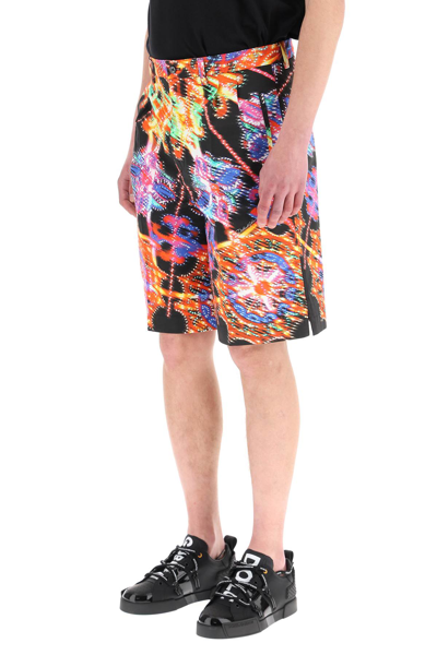 Shop Dolce & Gabbana Illumination Print Shorts In Multicolor