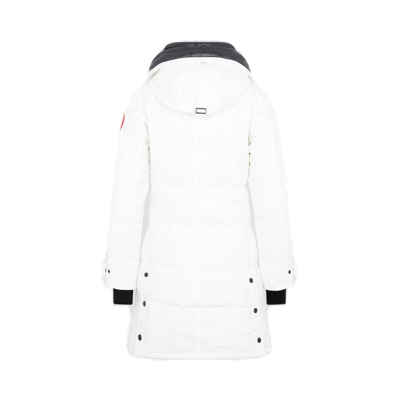 Shop Canada Goose Shelburne Logo-patch Parka Coat In White