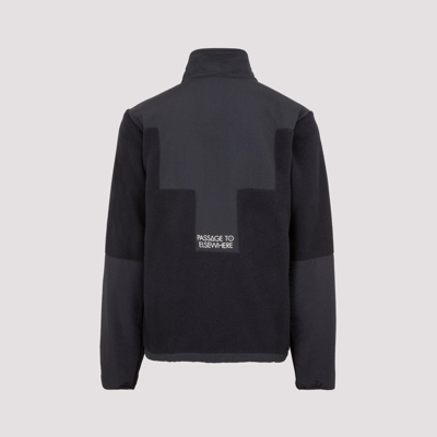 Shop Marcelo Burlon County Of Milan Logo Embroidered Zip-up Jacket In Black
