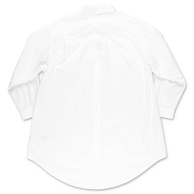 Shop Maison Margiela Logo Print Shirt In White