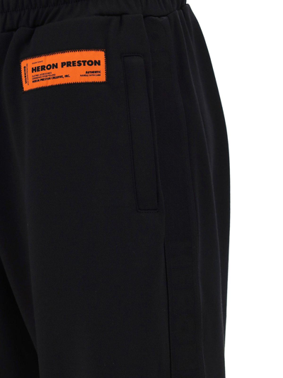 Shop Heron Preston Logo Patch Track Pants In Black
