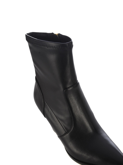 Shop Michael Kors Boots  Dover In Leather In Nero