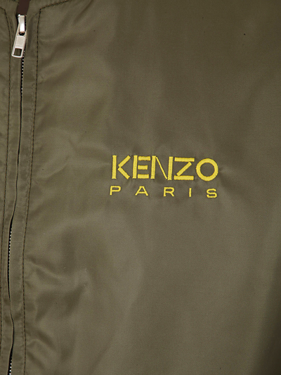 Shop Kenzo Bomber In Dark Khaki