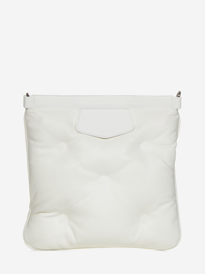 Shop Maison Margiela Glam Slam Flat Pocket Shoulder Bag In White