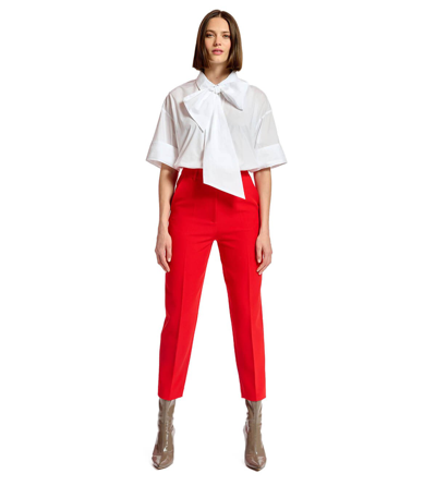 Shop Essentiel Antwerp Culturekor Red Trousers In Rosso