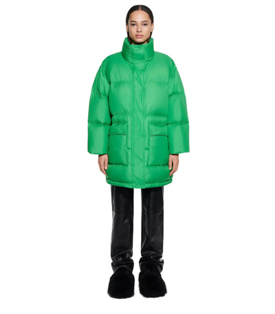 Shop Stand Studio Edna Green Oversize Padded Jacket In Verde
